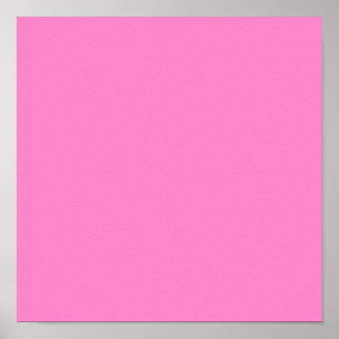 Solid schlicht Taffy Pink Poster