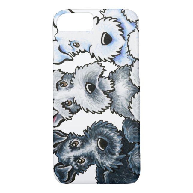 Solid Schnauzers Case-Mate iPhone Hülle (Rückseite)