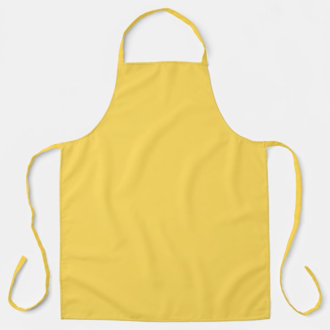Solid Senf Yellow Schürze (Vorderseite)