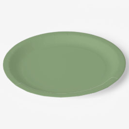 Solid Soft Green Pappteller