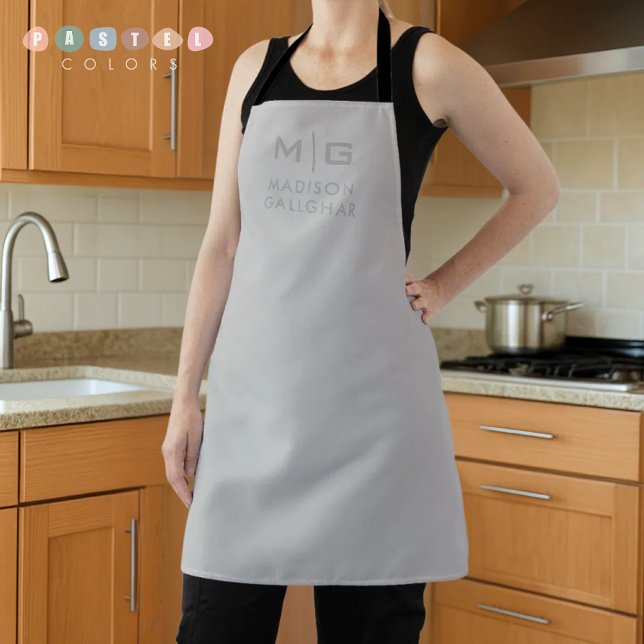 Solid Soft Light Gray Pastel Steel Grey Color Schürze (Solid Soft Light Gray Pastel Steel Grey Color Apron
)
