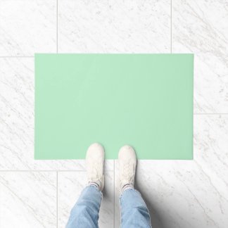 Solid Soft Mint Green Door Mat Fußmatte
