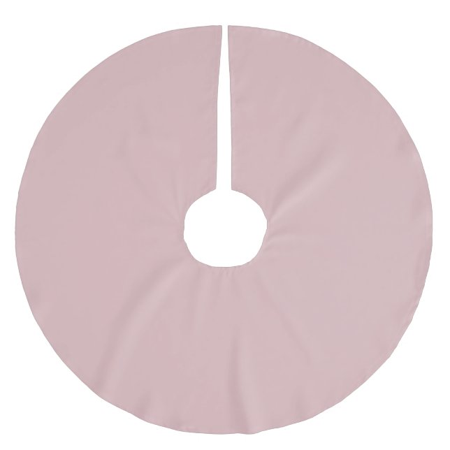 Solid staubig pink polyester weihnachtsbaumdecke (Vorderseite)