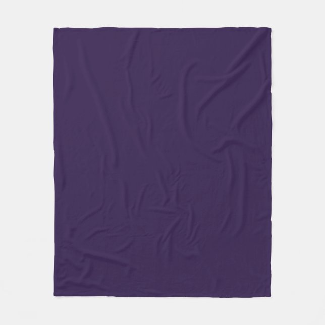 Solid tiefviolett lila fleecedecke (Vorderseite)