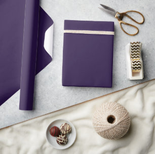 Solid tiefviolett lila geschenkpapier