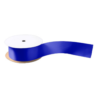 Solid ultramarinfarbenes Blau Satinband