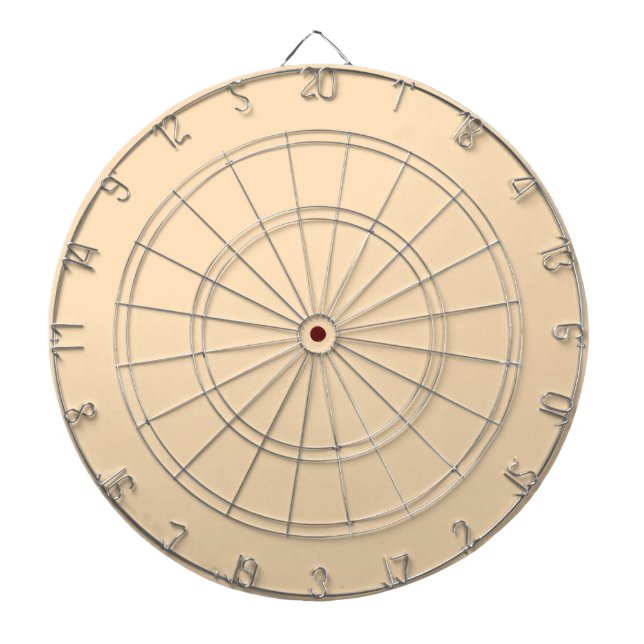 Solid Vanillecreme hellbeige Dartscheibe (vorne)