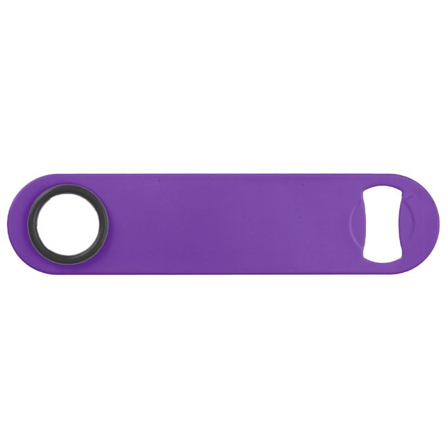 Solid Violet Bottle Opener Custom Text Bar Key Gif (Vorderseite (Horizontal))