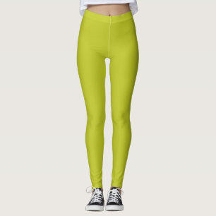 Solid wasabi grün leggings