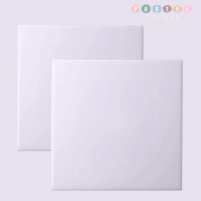 Solid weich helle Pastellfarben Lila weiß Fliese (Solid Soft Light Pastel Purple White Color Ceramic Tile)