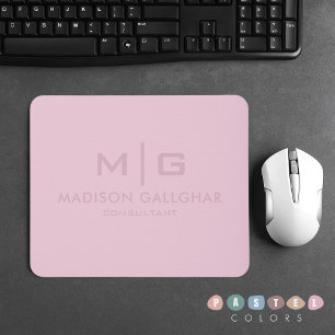 Solid weich helle Pastellfarben Orchid Pink Farbe Mousepad