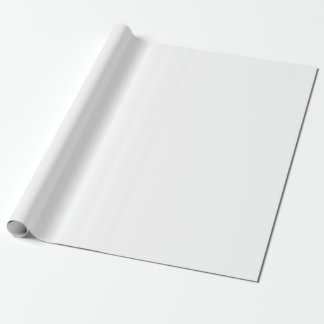 Solid White Customizable Wrapping Paper Geschenkpapier