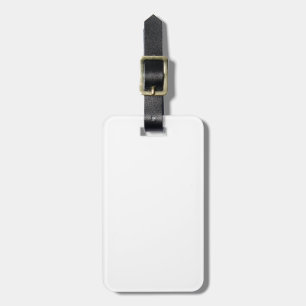 Solid White Gepäckanhänger