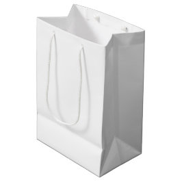 Solid White Mittlere Geschenktüte