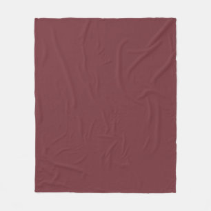 Solid Wine Red Color Tone Fleecedecke