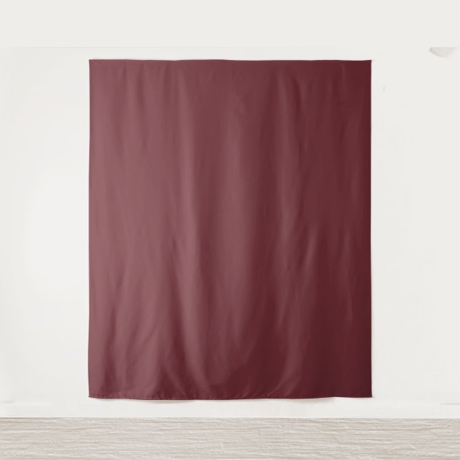 Solid Wine Red Color Tone Wandteppich (Vorderseite)