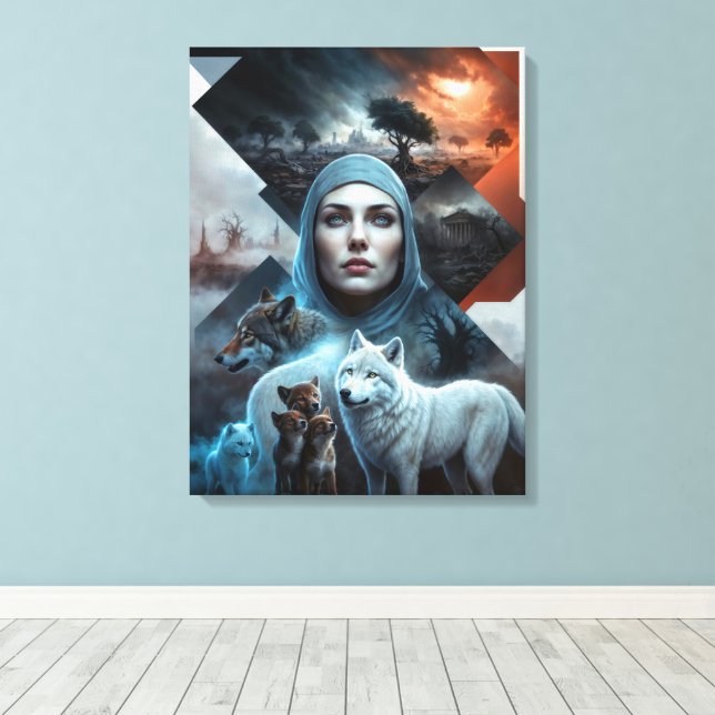 Solidarität der Natur Leinwanddruck (Insitu (Holzboden))