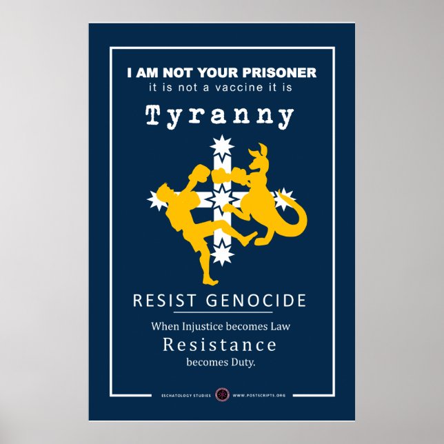 Solidarität mit Australien - Widerstand gegen Tyra Poster (Vorne)