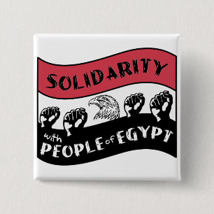 Solidarität mit dem Volk Ägyptens Button