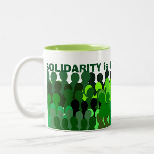 Solidarität mug* zweifarbige tasse