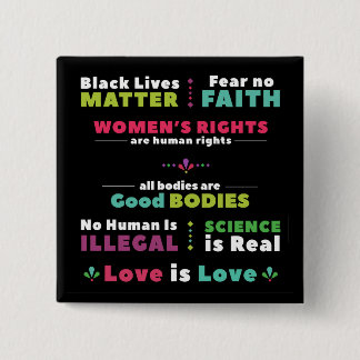 Solidaritäts-Button-Schwarz-Hintergrund Button