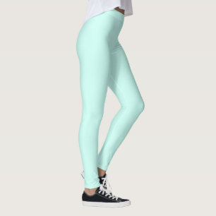 Solide Cameo-grüne Minze weiche Türkis Leggings