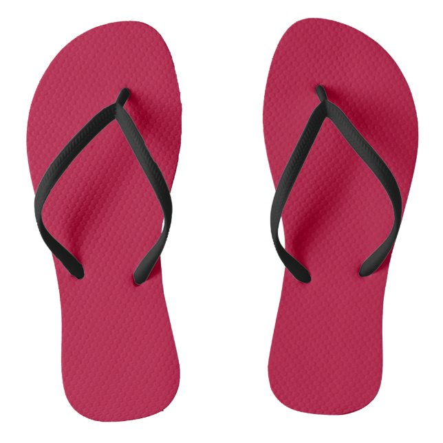 Solide Crimson-Ruhm rot Flip Flops (Fußbett)