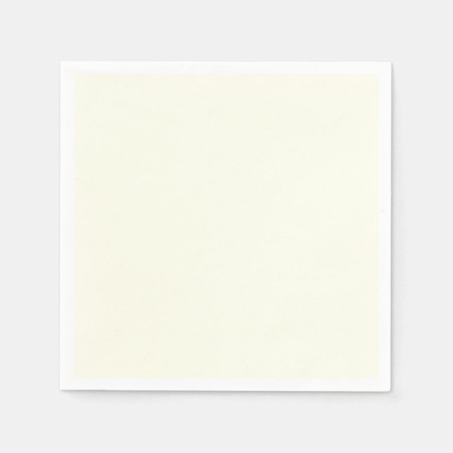 Solide Elfenbeinfarbene Minimalistische Moderne Serviette (Vorderseite)