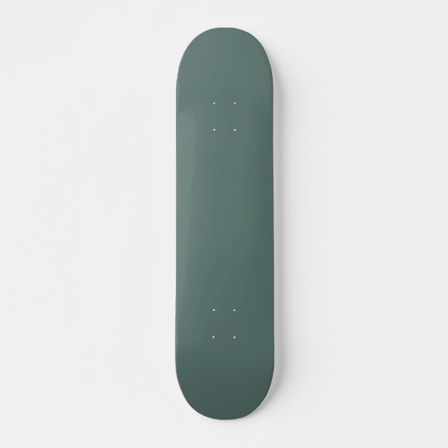 Solide Eukalyptus-grüne Farbe | Nummer 5B7570 Skateboard (Vorne)