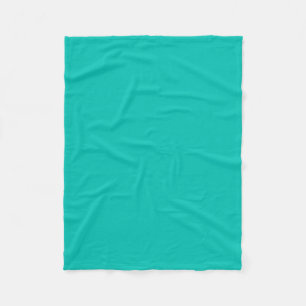 Solide Farbe: Aquamarin Fleecedecke