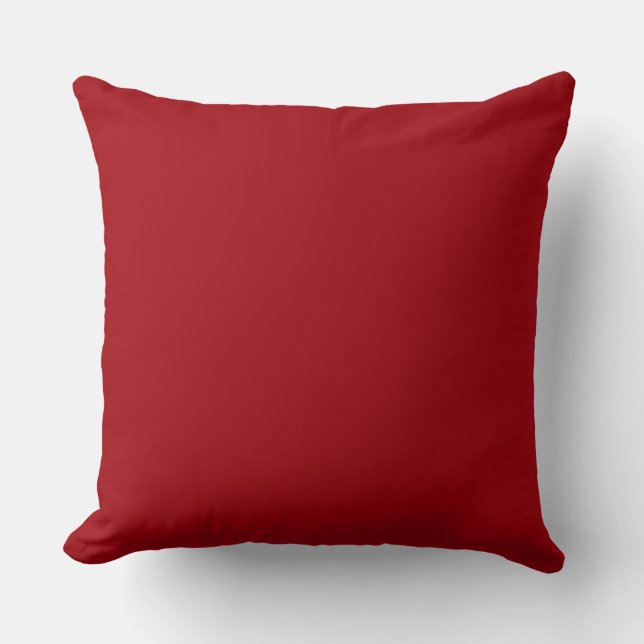 Solide Farbe: Cranberry Red Kissen (Vorderseite)