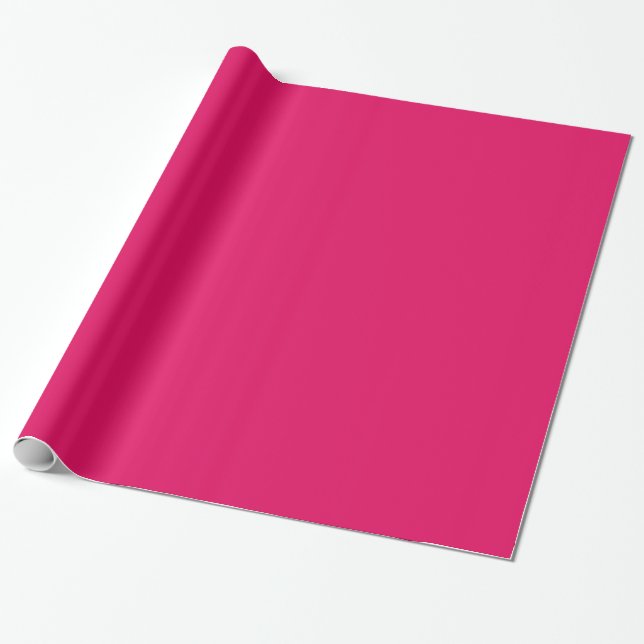 Solide Farbe: Himbeere Geschenkpapier (Ungerollt)