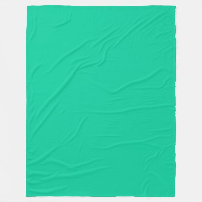 Solide Farbe: Karibik grün Fleecedecke (Vorderseite)