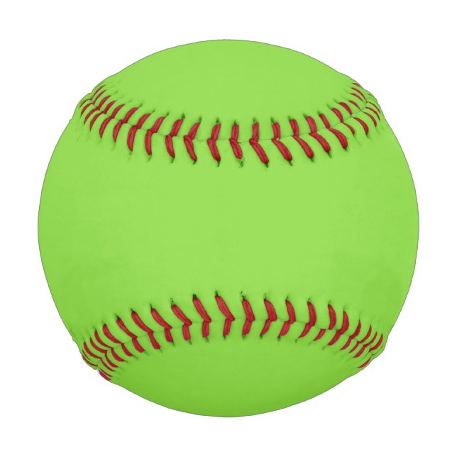 Solide Farbe Kiwi grün Baseball (Vorderseite)