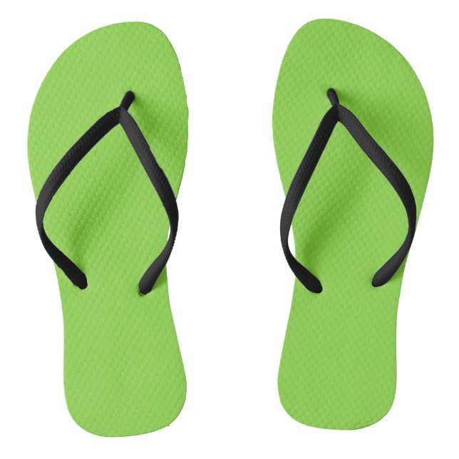 Solide Farbe Kiwi grün Flip Flops (Fußbett)