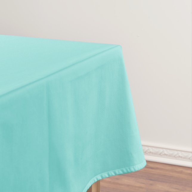 Solide Farbe mild aquamarin Türkis Tischdecke (Beispiel)