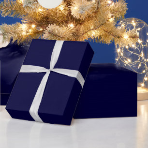 Solide Farbe: Navy Blue Geschenkpapier