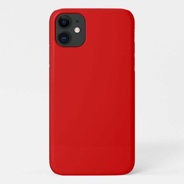 Solide Farbe: rot Case-Mate iPhone Hülle (Rückseite)