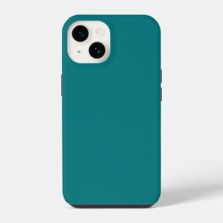 Solide Farbe schlicht Deep Aqua aquamarin iPhone 14 Hülle