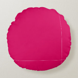 Solide Farbe schlicht dunkelrosa Rundes Kissen