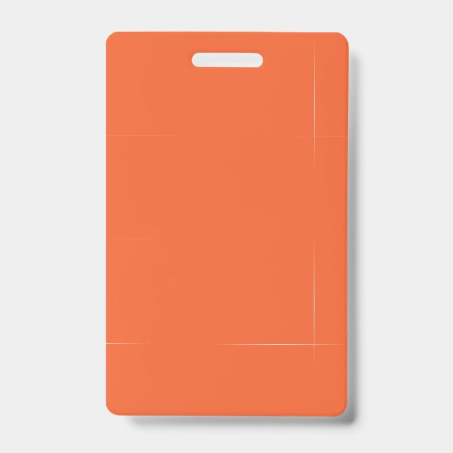 Solide Farbe schlicht exotisch orange rot Ausweis (Vorderseite)