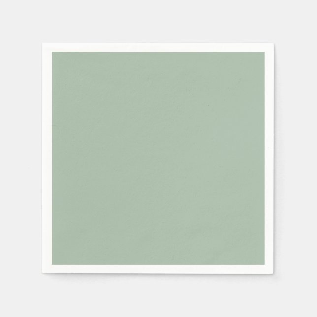 Solide Farbskala Dunkelgrün Serviette (Vorderseite)