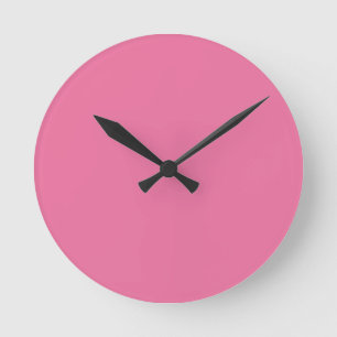 Solide helle Rosarot-Wanduhr Runde Wanduhr