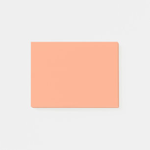 Solide Lachsrosa-Farbhintergrund anpassbar Post-it Klebezettel