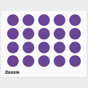 Solide lila violette Substanz Runder Aufkleber