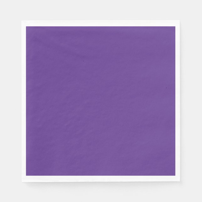 Solide lila violette Substanz Serviette (Vorderseite)