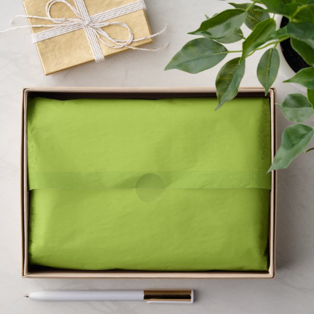 Solide Limettengrüne Farbe Seidenpapier (Geschenk)