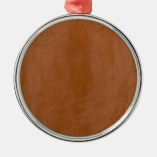 Solide Mandarine Silbernes Ornament