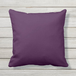 Solide Outdoor Lila Soft Dunkle Traube schlicht Kissen Für Draußen