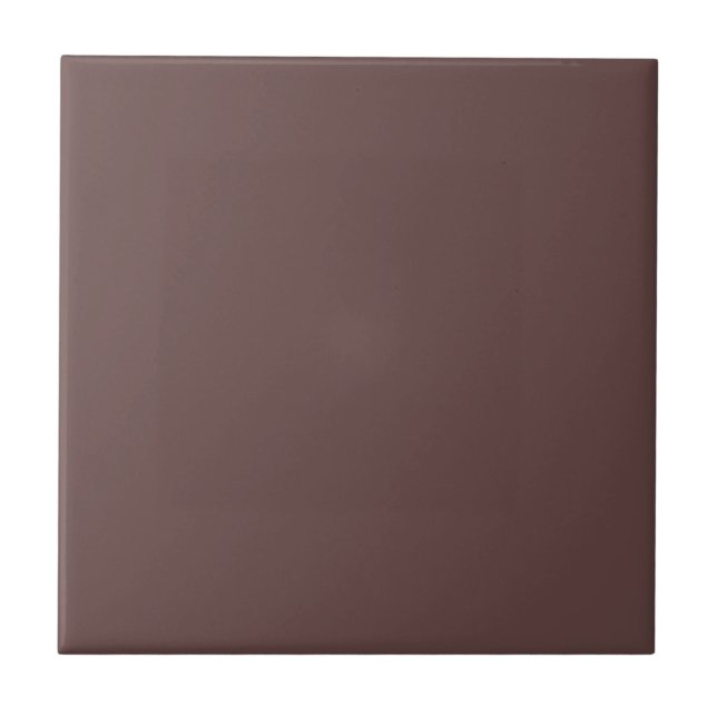 Solide Schokolade Braune Keramik Tile 2 Fliese (Vorderseite)